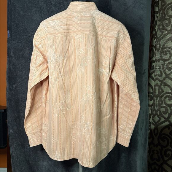 Tommy Bahama Orange Casual Button Down Shirt L - Picture 5 of 10